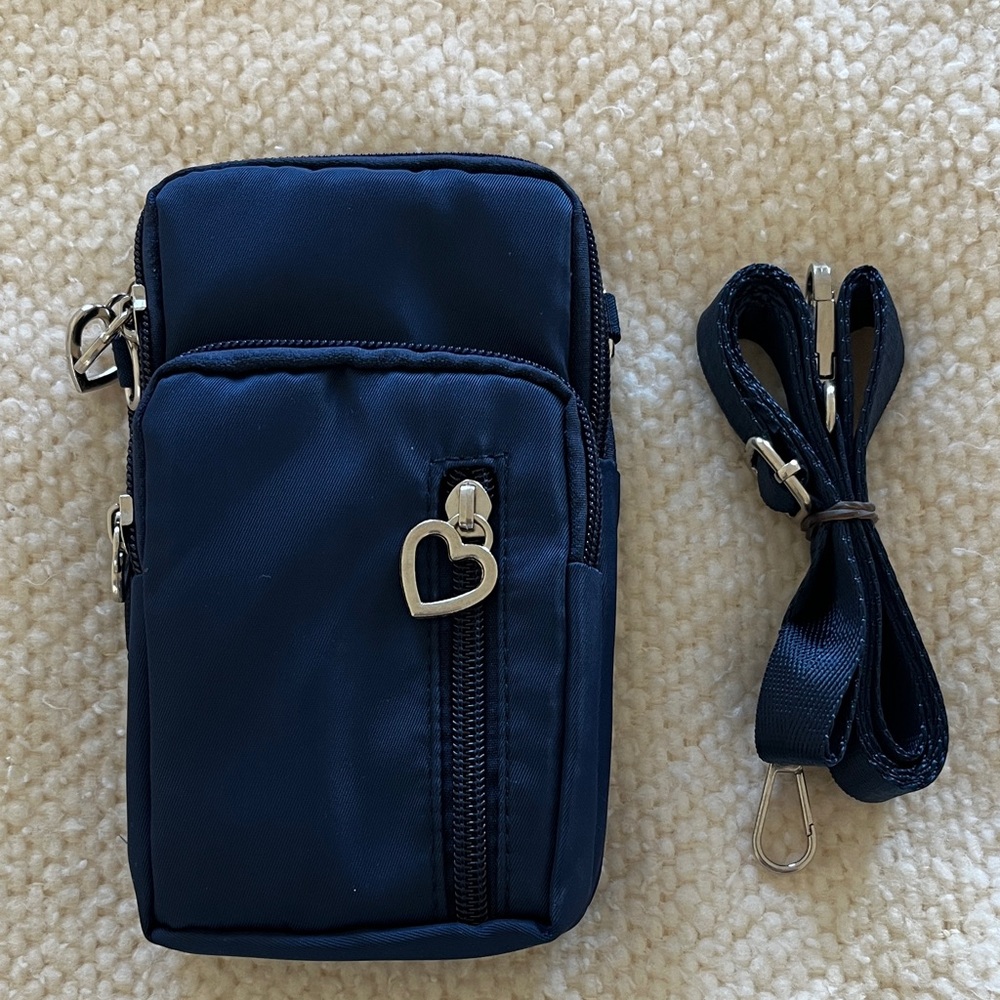 Navy Blue Arm Bag Travel Small Crossbody NEW